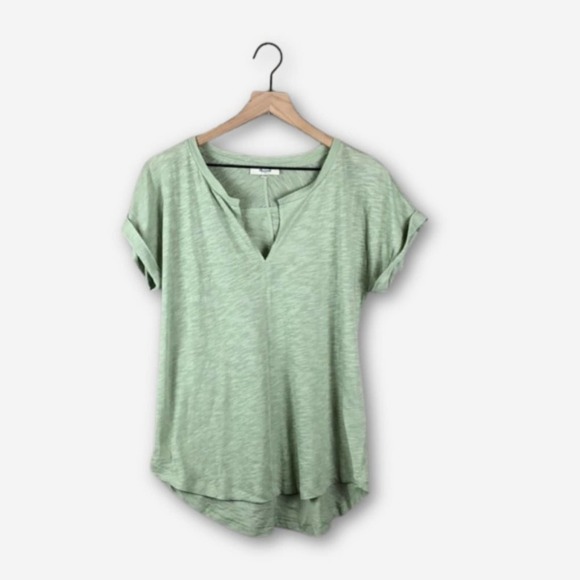 Madewell Turntable Split Neck Tee (S) - Picture 2 of 6